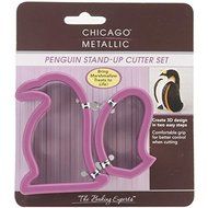 Chicago Metallic CMB075 3D Stand Up Cutter Set, Penguin