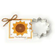 Sunflower Cookie and Fondant Cutter - Ann Clark - 3.5 Inches - US Tin Plated Steel