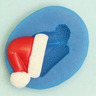 3pcs Silicone Cake Mold Fondant Cake Decorating Tools Silicone Cake Mould Christmas Set(Christmas hat/Santa Clause... N2