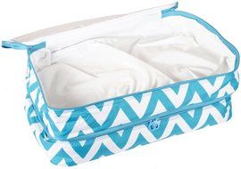 Ever Moda Casserole Tote Bag, Zig Zag Chevron (Purple) N6