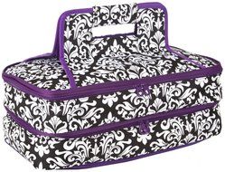 Ever Moda Casserole Tote Bag, Zig Zag Chevron (Purple) N9