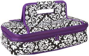 Ever Moda Casserole Tote Bag, Zig Zag Chevron (Purple) N12