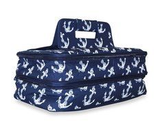 Ever Moda Casserole Tote Bag, Zig Zag Chevron (Purple) N13