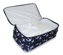 Ever Moda Casserole Tote Bag, Zig Zag Chevron (Purple) N14