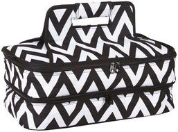 Ever Moda Casserole Tote Bag, Zig Zag Chevron (Purple) N17