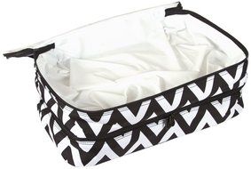 Ever Moda Casserole Tote Bag, Zig Zag Chevron (Purple) N18