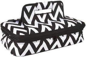 Ever Moda Casserole Tote Bag, Zig Zag Chevron (Purple) N20