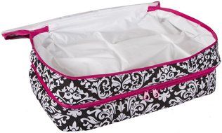 Ever Moda Casserole Tote Bag, Zig Zag Chevron (Purple) N22