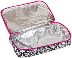 Ever Moda Casserole Tote Bag, Zig Zag Chevron (Purple) N23