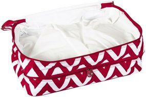 Ever Moda Casserole Tote Bag, Zig Zag Chevron (Purple) N26