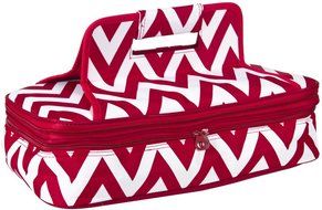 Ever Moda Casserole Tote Bag, Zig Zag Chevron (Purple) N28