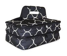 Ever Moda Casserole Tote Bag, Zig Zag Chevron (Purple) N33