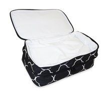 Ever Moda Casserole Tote Bag, Zig Zag Chevron (Purple) N34