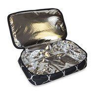 Ever Moda Casserole Tote Bag, Zig Zag Chevron (Purple) N35