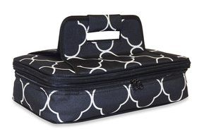 Ever Moda Casserole Tote Bag, Zig Zag Chevron (Purple) N36