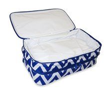 Ever Moda Casserole Tote Bag, Zig Zag Chevron (Purple) N38