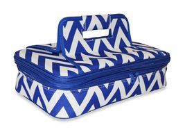 Ever Moda Casserole Tote Bag, Zig Zag Chevron (Purple) N40