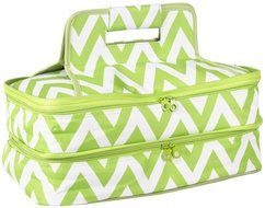 Ever Moda Casserole Tote Bag, Zig Zag Chevron (Purple) N45
