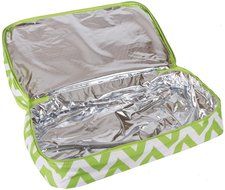 Ever Moda Casserole Tote Bag, Zig Zag Chevron (Purple) N47