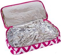 Ever Moda Casserole Tote Bag, Zig Zag Chevron (Purple) N51