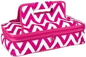 Ever Moda Casserole Tote Bag, Zig Zag Chevron (Purple) N52