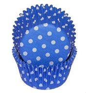 Blue Polka Dot Cupcake Liners STD 50 count