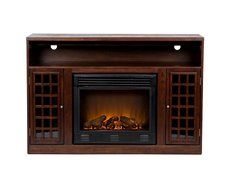 Akita Espresso Media Electric Fireplace N2
