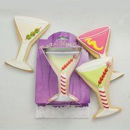 Martini Glass Cookie and Fondant Cutter - Ann Clark - 4.8 Inches - US Tin Plated Steel N2