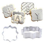 New Brand 1pc Plaque Frame Cookies Biscuit Mold Fondant Cake Chocolate Decorating Cutter Mould Kitchen Gadgets N16