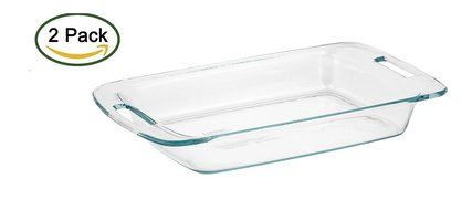 Pyrex Easy Grab 3-Quart Oblong Glass Bakeware Dish N2