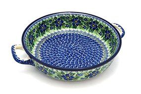 Polish Pottery Baker - Round with Handles - Large - Unikat Signature U1281