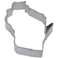 State of Wisconsin Tin Cookie Cutter 4&quot;