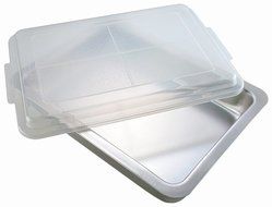 AirBake by WearEver Natural Oblong Baking Pan with Cover