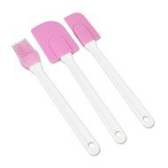 Silicone Cream Spatula Cream Brush Baking Oil Brush Mixing Shovel Butter Scraper Flour Scrapers 3Pc/Set
