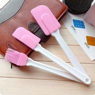 Silicone Cream Spatula Cream Brush Baking Oil Brush Mixing Shovel Butter Scraper Flour Scrapers 3Pc/Set N2