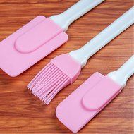 Silicone Cream Spatula Cream Brush Baking Oil Brush Mixing Shovel Butter Scraper Flour Scrapers 3Pc/Set N5