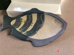 Greenwald Blue Baking Fish / Serving Tray/ Candy Tray