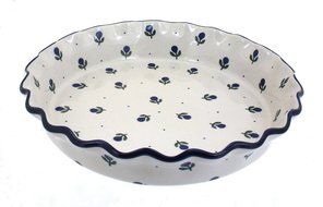 Polish Pottery Blueberry Pie Plate