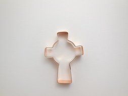 Celtic Cross Copper Cookie Cutter by The Fussy Pup N3
