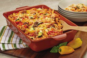 Anolon Vesta Stoneware 9-Inch x 13-Inch Rectangular Baker, Persimmon Orange N2