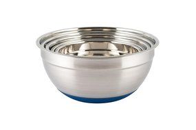 Bloomsbury Home 5pc Mixing Bowl Set - Non-Slip Silicone Base with Silicone Covers N2