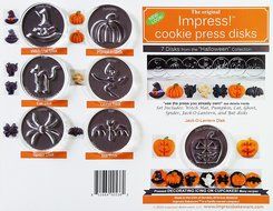 Halloween 7 Disk Set for Cookie Presses (SIZE M disks for presses that came with METAL disks) N2