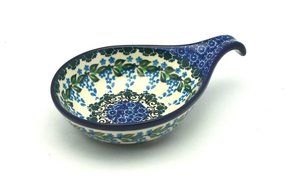 Polish Pottery Spoon/Ladle Rest - Wisteria