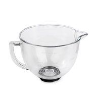 Tilt-Head Glass Bowl with Measurement Markings &amp; Lid, For Kitchen 5-Qt N8