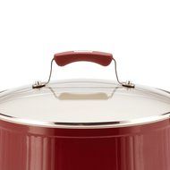 Paula Deen Savannah Collection Aluminum Nonstick 5.5-Quart Covered Casserole, Red N5
