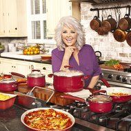 Paula Deen Savannah Collection Aluminum Nonstick 5.5-Quart Covered Casserole, Red N8