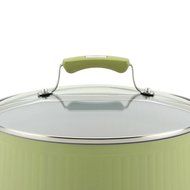 Paula Deen Savannah Collection Aluminum Nonstick 5.5-Quart Covered Casserole, Red N10