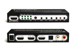 J-Tech Digital &reg; HDMI 1.4 Switch Switcher Box Selector 3 In 1 Out HDMI Audio Extractor Splitter with Optical SPDIF... N3