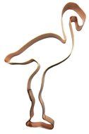Simple Standing Pink Flamingo Cookie Cutter