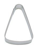 CybrTrayd Candy Corn Cookie Cutter, 3.5&quot;, Silver